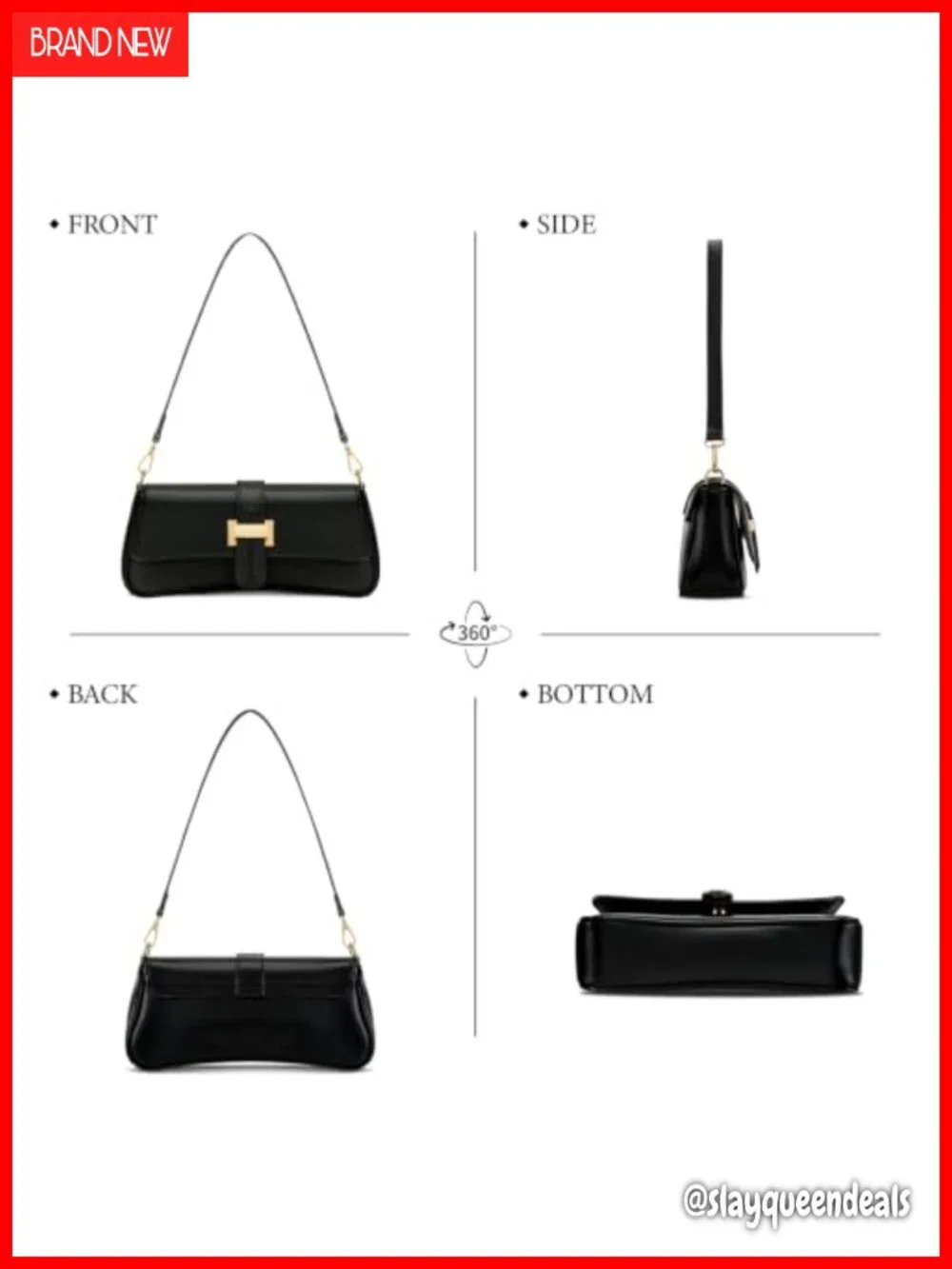 Vegan Leather Hobo Crossbody Bag with Zipper Closure Removable Strap